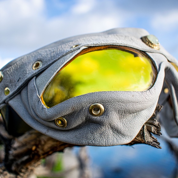Leather Goggles, Burning Man, Steam Punk - Picture 2 of 8